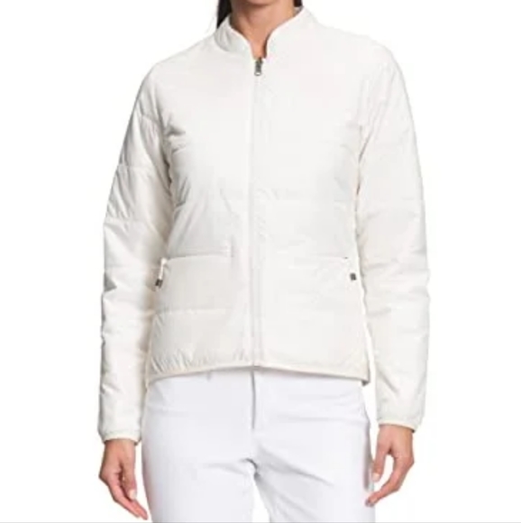 The North Face Jackets & Blazers - The North Face Full Zip Quilted Down Jacket in White Mandarin Size S